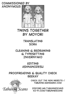 [imotare (moyori)] Futari de Futago | Twins Together [English] [Tabunne Scans]