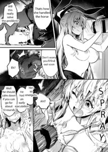 Adventure-chan helps the lustful horse cum so he ll carry her away
