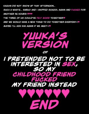 YUUKA S VERSION of Because my childhood friend is not interested in sex I fucked his friend instead