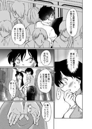 [mysteryfarm (Shiroyagi)] Mischief in a crowded train (Detective Conan) [Digital]