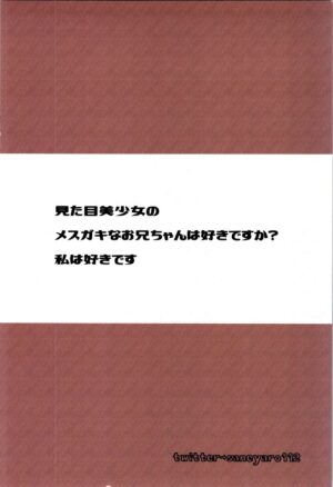(C101) [Saneyaro] TS Mesugaki Aniki o Wakarasetai