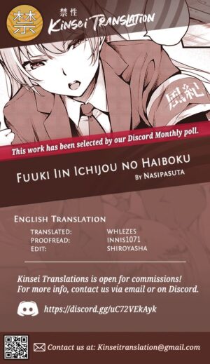 [Nasipasuta] Fuuki Iin Ichijou no Haiboku | The defeat of Ichijou from the disciplinary committee (Mesutoiro) [English] [Kinsei Translations] [Digital]