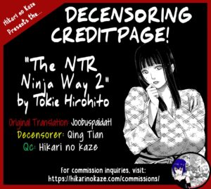 [Chrono Mail (Tokie Hirohito)] Zoku NTR Nindou | The NTR Ninja Way 2 (Naruto) [English] [joobuspaidatl] [Digital] [Decensored]