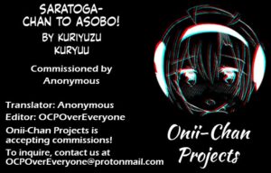[Slime Kikaku (Kuriyuzu Kuryuu)] Saratoga-chan to Asobo! (Azur Lane) [English] [Onii-chan Projects] [Digital]