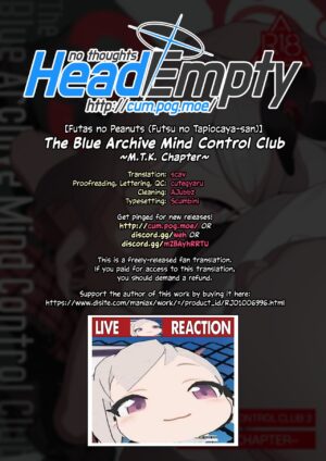 [Futsu-no-Tapioca-Yasan (Futatsuno-Peanuts)] BluArch Saimin-bu 3 Asagi Mutsuki Hen | The Blue Archive Mind Control Club ~M.T.K. Chapter~ (Blue Archive) [English] [head empty] [Digital]