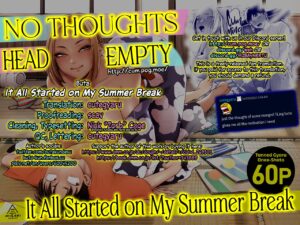 [Misaki (BUTA)] Kikkake wa Natsuyasumi | It All Started on My Summer Break [English] [head empty]