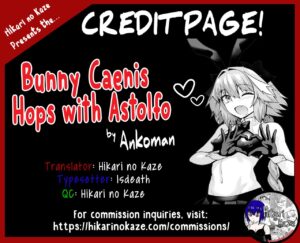[Ankoman] Bunny Caenis Hops with Astolfo [English] (Fate/Grand Order)