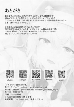 (COMIC1☆21) [Saihate (Hinageshi)] Bridget Tsumeawase (Guilty Gear)