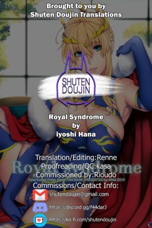 (C97) [HMA (Hiyoshi Hana)] Royal syndrome (Fate/Grand Order) [English] [SDTLs]