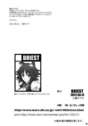 (C100) [BRIEST (Yatsushima Tetsuya)] PCR01 (Princess Connect! Re:Dive)