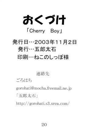 (Puniket 8) [Gorotaishi (Gorohati)] Cherry Boy (Ojamajo Doremi)
