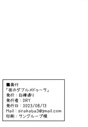 (C102) [Shirakaba Doori (DRY)] Yoru no Double Medusa (Fate/Grand Order)