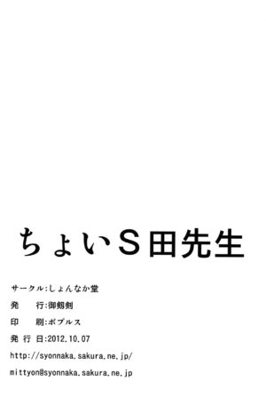 (Lyrical Magical 14) [Shonnaka-dou (Mitsurugi Tsurugi)] Choi S-da Sensei (Mahou Shoujo Lyrical Nanoha)