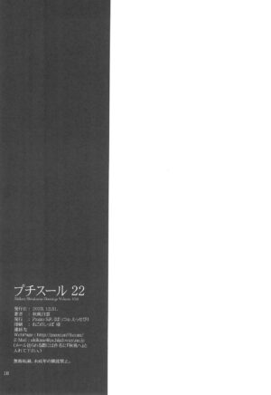 (C103) [Pazzo S.P. (Akikaze Shirakumo)] Petite Soeur 22